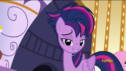 Size: 1920x1080 | Tagged: safe, screencap, twilight sparkle, alicorn, pony, castle sweet castle, g4, alternate hairstyle, female, lidded eyes, mare, punklight sparkle, solo, twilight sparkle (alicorn)