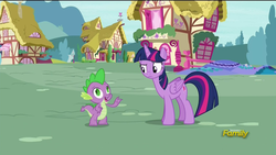 Size: 1920x1080 | Tagged: safe, screencap, spike, twilight sparkle, alicorn, pony, castle sweet castle, g4, derp, female, mare, twilight sparkle (alicorn)