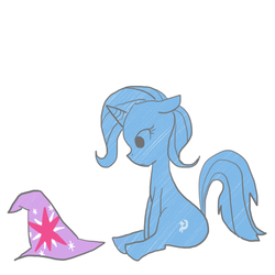 Size: 512x512 | Tagged: safe, artist:remyroez, trixie, pony, unicorn, g4, female, mare, solo, trixie's hat