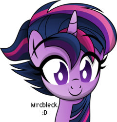 Size: 4806x5000 | Tagged: safe, artist:mrcbleck, twilight sparkle, alicorn, pony, castle sweet castle, g4, season 5, absurd resolution, alternate hairstyle, female, mare, punklight sparkle, simple background, solo, transparent background, twilight sparkle (alicorn)