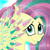 Size: 3600x3600 | Tagged: safe, artist:ambergerr, fluttershy, g4, female, high res, portrait, rainbow power, solo