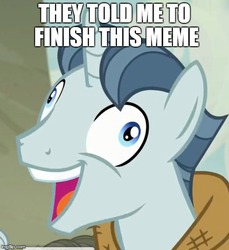 Size: 490x536 | Tagged: safe, party favor, pony, unicorn, g4, my little pony: friendship is magic, the cutie map, exploitable meme, i didn't listen, male, meme, op is a genius, op is a swan, stallion, subverted meme