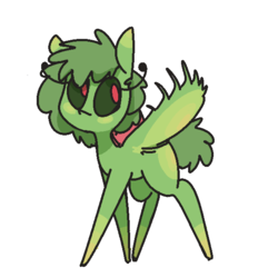 Size: 600x600 | Tagged: safe, artist:whydomenhavenipples, oc, oc only, monster pony, original species, plant pony, venus flytrap, simple background, solo