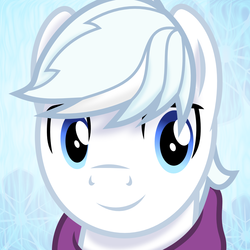 Size: 1280x1280 | Tagged: safe, artist:chainchomp2, part of a set, double diamond, earth pony, pony, g4, avatar, clothes, cute, double dawwmond, looking at you, male, portrait, scarf, shading, smiling, soft shading, solo, stallion, vector