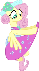 Size: 1697x3089 | Tagged: safe, artist:flareblitzfury, fluttershy, a canterlot wedding, g4, .svg available, bridesmaid dress, bridesmaid fluttershy, clothes, dress, dress lift, flutterbeautiful, gown, playing with dress, playing with skirt, simple background, skirt, transparent background, vector