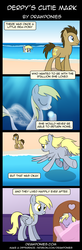 Size: 850x2599 | Tagged: safe, artist:drawponies, derpy hooves, dinky hooves, doctor whooves, time turner, pegasus, pony, sea pony, g4, bubble, comic, crepuscular rays, female, fin wings, fins, flowing mane, male, mare, ocean, ship:doctorderpy, shipping, straight, sunlight, swimming, the little mermaid, underwater, water, wings