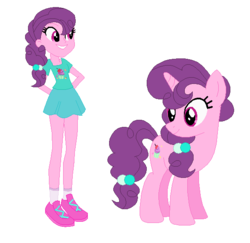 Size: 598x582 | Tagged: safe, artist:berrypunchrules, sugar belle, equestria girls, g4, clothes, equestria girls-ified, self ponidox, skirt