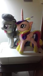 Size: 1152x2048 | Tagged: safe, octavia melody, princess cadance, g4, female, irl, photo, plushie