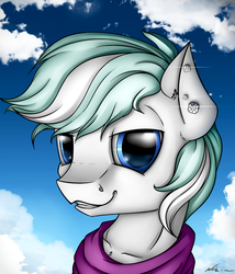 Size: 2160x2518 | Tagged: safe, artist:neko-me, double diamond, g4, the cutie map, cloud, high res, looking at you, portrait, sky