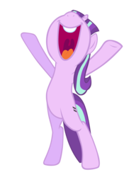 Size: 7000x9600 | Tagged: safe, artist:tardifice, starlight glimmer, pony, g4, the cutie map, absurd resolution, bipedal, equal cutie mark, female, happy, open mouth, s5 starlight, simple background, singing, solo, transparent background, vector