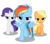 Size: 5333x4667 | Tagged: safe, artist:s.guri, applejack, rainbow dash, rarity, earth pony, pegasus, pony, unicorn, g4, absurd resolution, female, filly, foal, simple background, transparent background, trio, trio female, vector