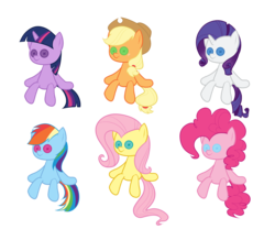 Size: 2400x2000 | Tagged: safe, artist:zigrock, applejack, fluttershy, pinkie pie, rainbow dash, rarity, twilight sparkle, castle sweet castle, g4, female, high res, mane six, plushie, rarity plushie, simple background, transparent background