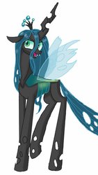 Size: 600x1067 | Tagged: safe, artist:miracle32, queen chrysalis, changeling, changeling queen, g4, crown, female, jewelry, regalia, solo