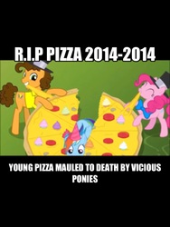 Size: 768x1024 | Tagged: safe, cheese sandwich, pinkie pie, g4, eating, female, male, mare, meme, pizza, stallion, stuffing, trio