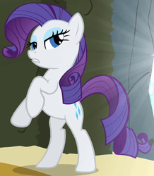 Size: 442x506 | Tagged: safe, screencap, rarity, g4, the return of harmony, canterlot hedge maze, female, hedge maze, maze, missing horn, outfit catalog, solo