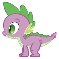 Size: 256x256 | Tagged: safe, spike, dragon, g4, official, hubworld, male, quadrupedal, quadrupedal spike, simple background, solo, stock vector, transparent background
