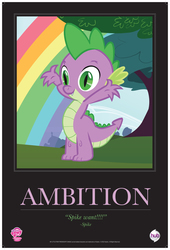 Size: 5075x7475 | Tagged: safe, spike, g4, official, 2012, absurd resolution, motivational poster, poster