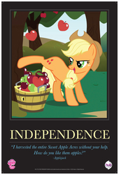 Size: 5075x7475 | Tagged: safe, applejack, g4, official, 2012, absurd resolution, female, motivational poster, poster, solo