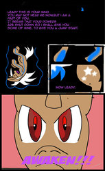 Size: 698x1144 | Tagged: safe, artist:neoink, oc, oc only, oc:leady star, comic, cutie mark, power-up