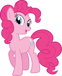Size: 2297x2819 | Tagged: safe, pinkie pie, earth pony, pony, g4, official, castle creator, female, high res, mare, simple background, solo, transparent background, vector