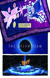 Size: 1160x1783 | Tagged: safe, idw, official comic, nightmare moon, alicorn, pony, fiendship is magic #4, g4, my little pony: fiendship is magic, spoiler:comic, comic, female, mare, moon, preview, storybook