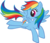 Size: 2862x2453 | Tagged: safe, rainbow dash, pony, g4, official, backwards cutie mark, castle creator, female, high res, simple background, solo, stock vector, transparent background, vector