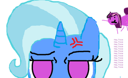 Size: 784x479 | Tagged: safe, artist:joozrbahd, trixie, twilight sparkle, pony, unicorn, g4, 1000 hours in ms paint, annoyed, female, mare, ms paint