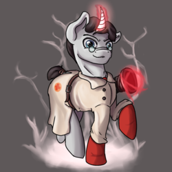 Size: 900x899 | Tagged: safe, pony, unicorn, crossover, magic, medic, medic (tf2), ponified, team fortress 2, ubercharge