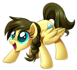 Size: 2000x1812 | Tagged: safe, artist:centchi, oc, oc only, oc:nemsee, pegasus, pony, cute, solo