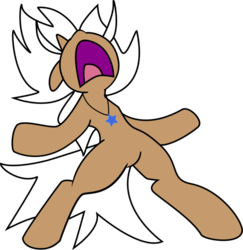 Size: 880x907 | Tagged: safe, artist:neoink, oc, oc only, oc:leady star, pony, bipedal, necklace, power-up, stars