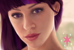 Size: 1024x683 | Tagged: safe, artist:foxvanity, twilight sparkle, human, g4, female, humanized, realistic, solo