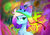 Size: 1592x1104 | Tagged: safe, artist:tomatocoup, oc, oc only, oc:bytes, pegasus, pony, female, hat, mare, paintbrush