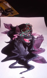 Size: 1344x2240 | Tagged: safe, artist:mushra123, king sombra, g4, male, solo, traditional art