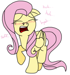 Size: 958x1024 | Tagged: safe, artist:anyponedrawn, fluttershy, pegasus, pony, g4, blushing, cute, female, mare, nostrils, pre sneeze, simple background, sneezing, solo, transparent background