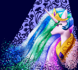 Size: 2800x2500 | Tagged: safe, artist:art-kaleidoscope, princess celestia, g4, female, high res, solo