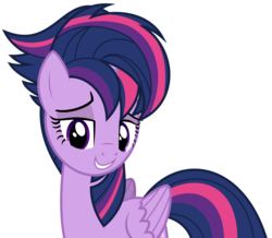 Size: 3577x3120 | Tagged: safe, artist:guillex3, twilight sparkle, alicorn, pony, castle sweet castle, g4, .svg available, alternate hairstyle, female, high res, lidded eyes, mare, punklight sparkle, simple background, solo, transparent background, twilight sparkle (alicorn), vector