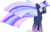 Size: 6551x4200 | Tagged: safe, artist:zombiegladospony, oc, oc only, oc:silverlay, original species, umbra pony, absurd resolution, rainbow power, rainbow power-ified, simple background, solo, transparent background, vector