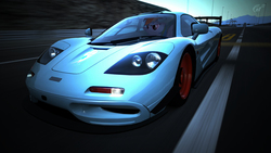 Size: 1920x1080 | Tagged: safe, artist:con360, rainbow dash, g4, car, female, gran turismo, mclaren, mclaren f1, solo