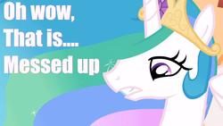 Size: 853x480 | Tagged: safe, edit, edited screencap, screencap, princess celestia, g4, female, image macro, meme, solo