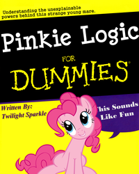 Size: 2048x2564 | Tagged: safe, artist:slb94, pinkie pie, g4, book, for dummies, high res
