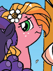 Size: 192x260 | Tagged: safe, idw, official comic, sunflower (g4), friends forever #9, g4, my little pony: friends forever, cropped