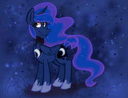 Size: 2760x2130 | Tagged: safe, artist:trishabeakens, princess luna, g4, female, high res, solo