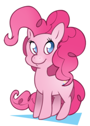 Size: 429x600 | Tagged: safe, artist:duskdaisy, pinkie pie, g4, female, simple background, smiling, solo, transparent background