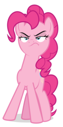 Size: 1000x2000 | Tagged: safe, artist:tizerfiction, pinkie pie, g4, the cutie map, female, simple background, solo, suspicious, transparent background, vector