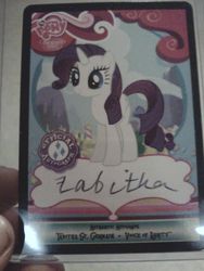 Size: 1536x2048 | Tagged: safe, rarity, g4, solo, tabitha st. germain, trading card