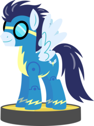 Size: 1492x2000 | Tagged: safe, artist:chainchomp2, soarin', pegasus, pony, g4, .svg available, amiibo, crossover, goggles, male, simple background, solo, stallion, super smash bros., transparent background, vector, wonderbolts uniform