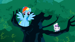 Size: 1366x768 | Tagged: safe, screencap, opalescence, rainbow dash, g4, suited for success