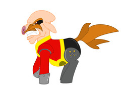 Size: 3152x2112 | Tagged: safe, artist:pivotnaza, pony, doctor eggman, high res, male, ponified, solo, sonic the hedgehog (series)