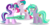 Size: 1573x800 | Tagged: safe, artist:trish forstner, starlight glimmer, oc, oc:mane event, earth pony, pony, unicorn, bronycon, bronycon 2015, g4, cutie unmarking, female, horn, kelly sheridan, mare, s5 starlight, sad, scared, simple background, staff, staff of sameness, stalin glimmer, this will end in communism, transparent background, trio, trio female, unicorn oc