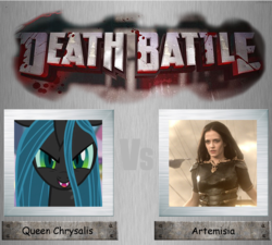 Size: 1436x1293 | Tagged: safe, queen chrysalis, g4, 300, artemisia, death battle, eva green, exploitable meme, meme, rise of an empire